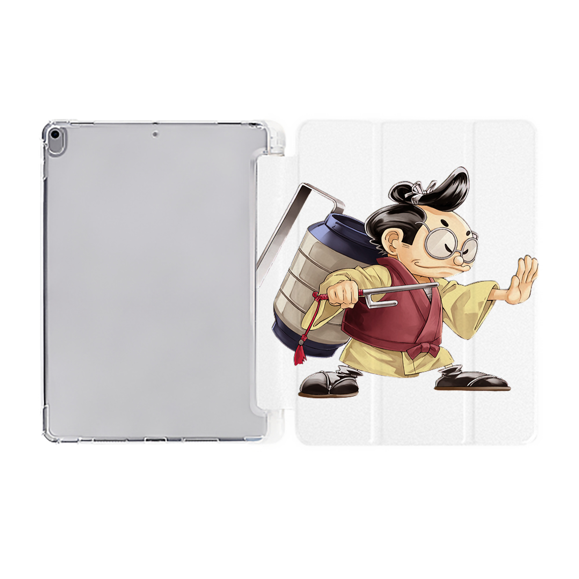 （画像用） 遊☆戯☆王 Yu-Gi-Oh! IPad ケース ペン収納付き 三つ折りスタンド PUレザー×シリコン 対応機種9.5/10.5/10.9インチ